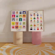 Beiges Emotions-Poster fürs Kinderzimmer