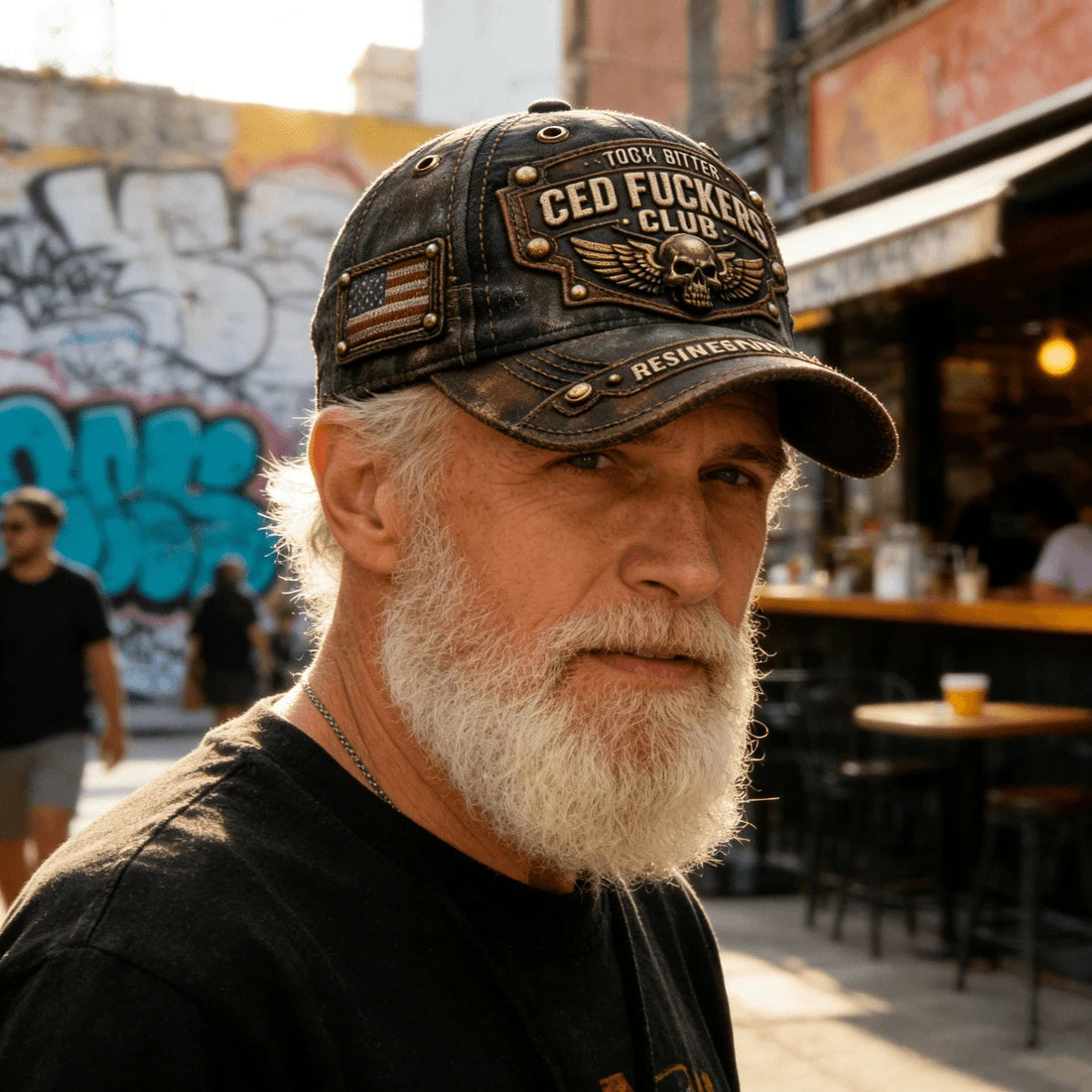 🏆Flash Sale 60% OFF  - ❤️Old Fuckers Club-Handmade Vintage Baseball Cap🎁-BUY 3 FREE SHIPPING