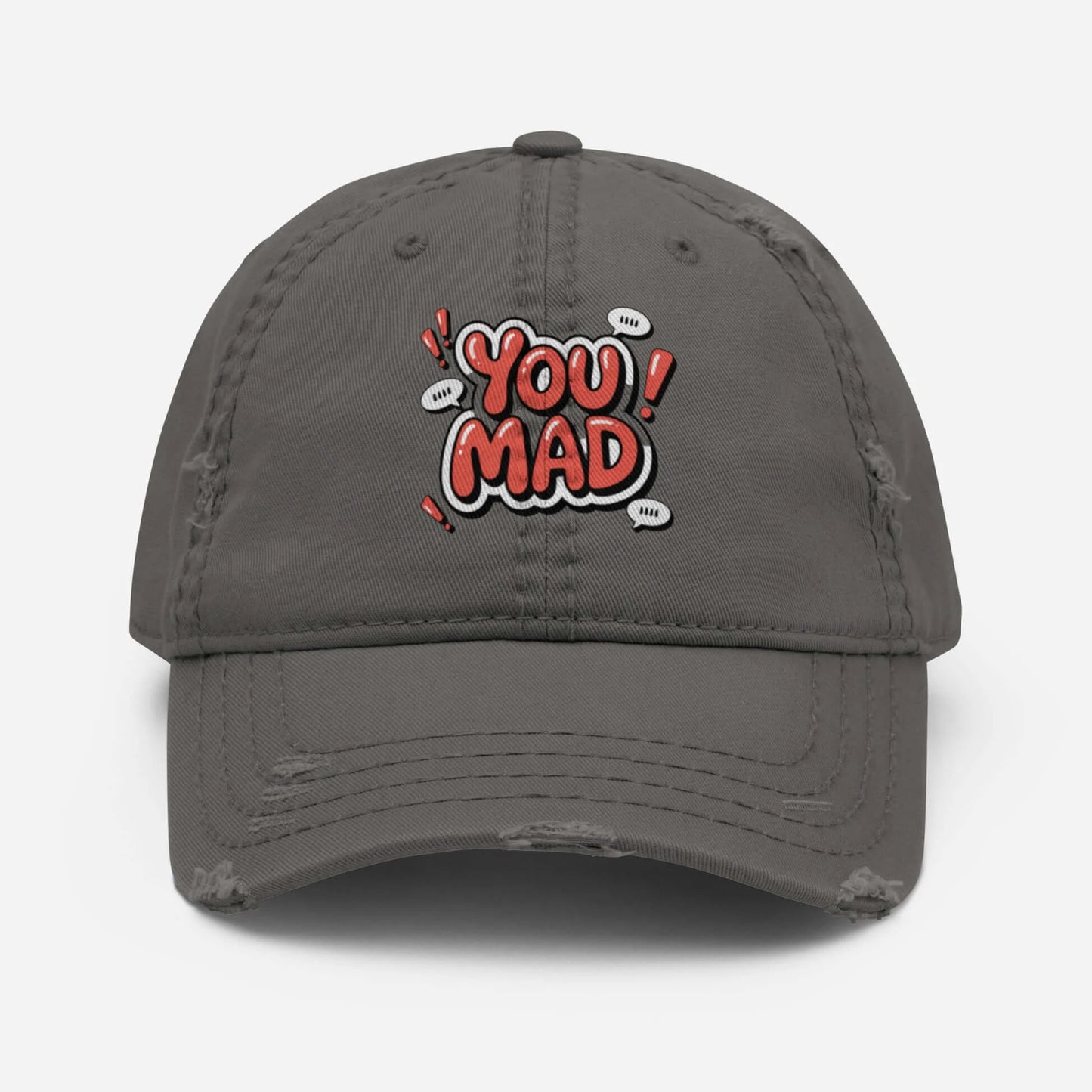 DUO MODERN "You Mad" Distressed Cap