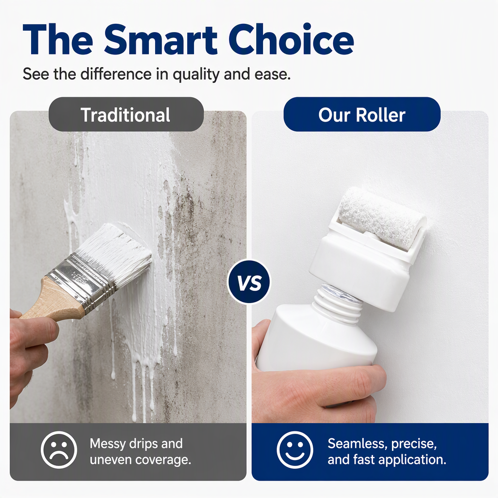 🥳2026 HOT SALE🥳56% OFF!💞TopSpire® All-in-One Wall Repair Paste with Roller Brush