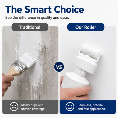 🥳2026 HOT SALE🥳56% OFF!💞TopSpire® All-in-One Wall Repair Paste with Roller Brush
