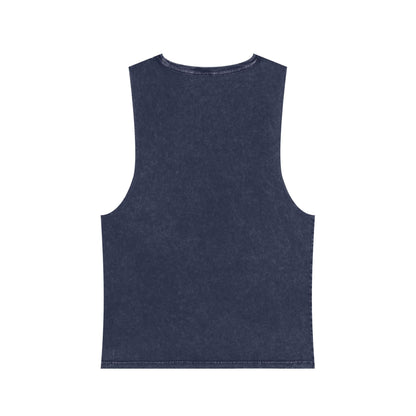 Emotional Stoic Stonewash Tank — "Calm on the Outside, Plotting on the Inside"