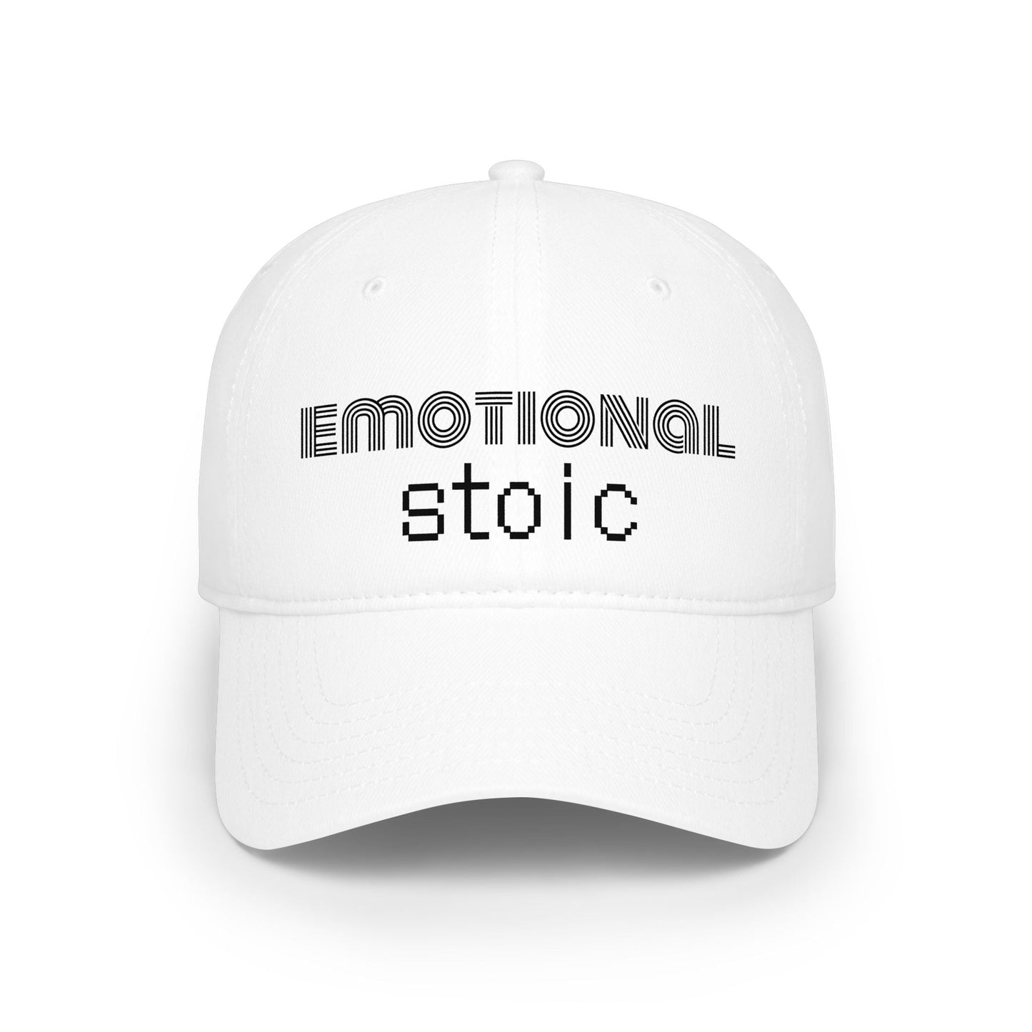 Emotional Stoic Baseball Cap – Minimalist Mental Health Statement Hat