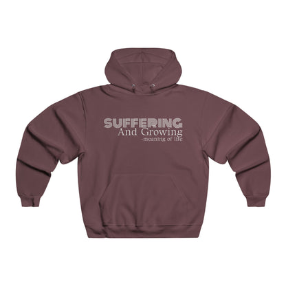 Suffering and Growing Hooded Sweatshirt — Inspirational Mental Health Hoodie