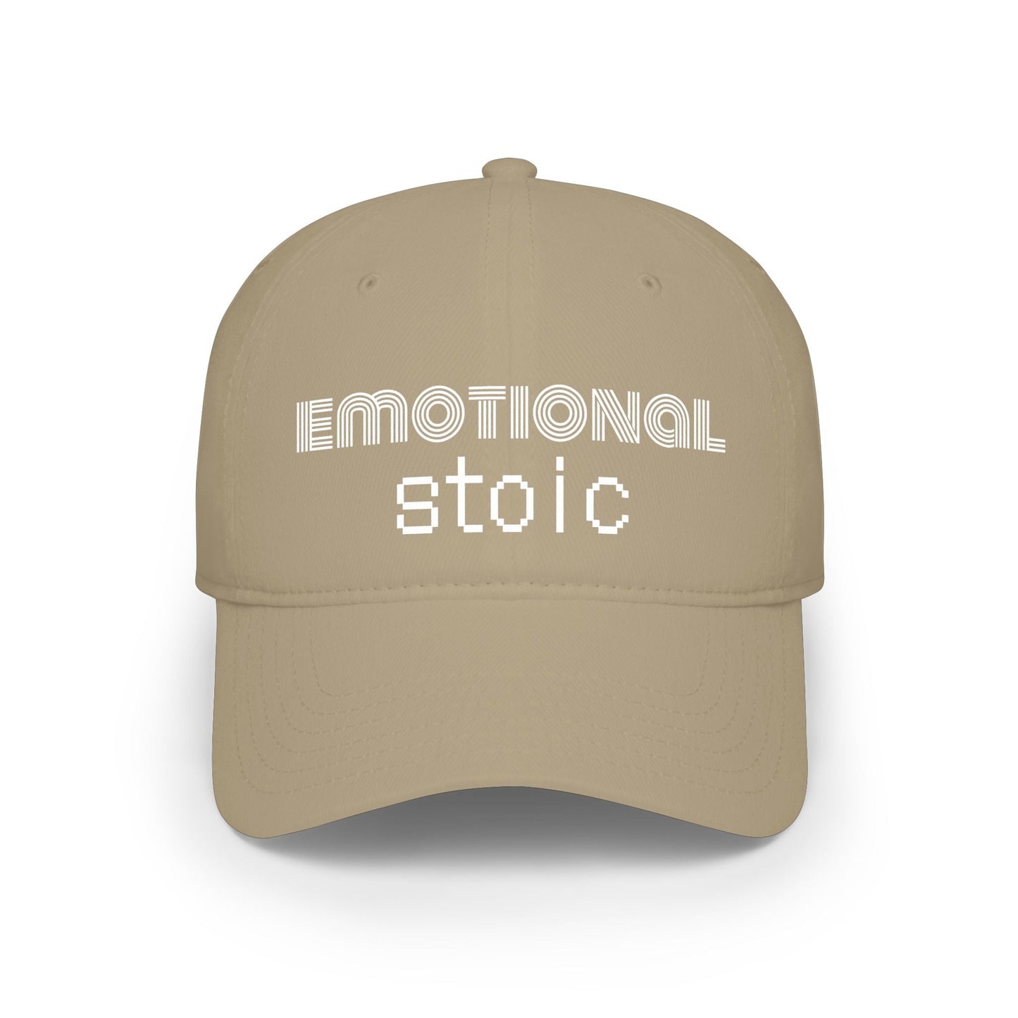 Emotional Stoic Baseball Cap – Minimalist Mental Health Statement Hat