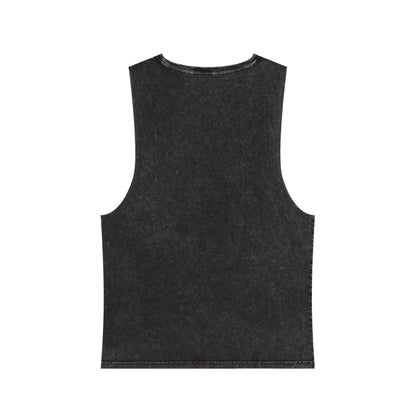 Emotional Stoic Stonewash Tank — "Calm on the Outside, Plotting on the Inside"