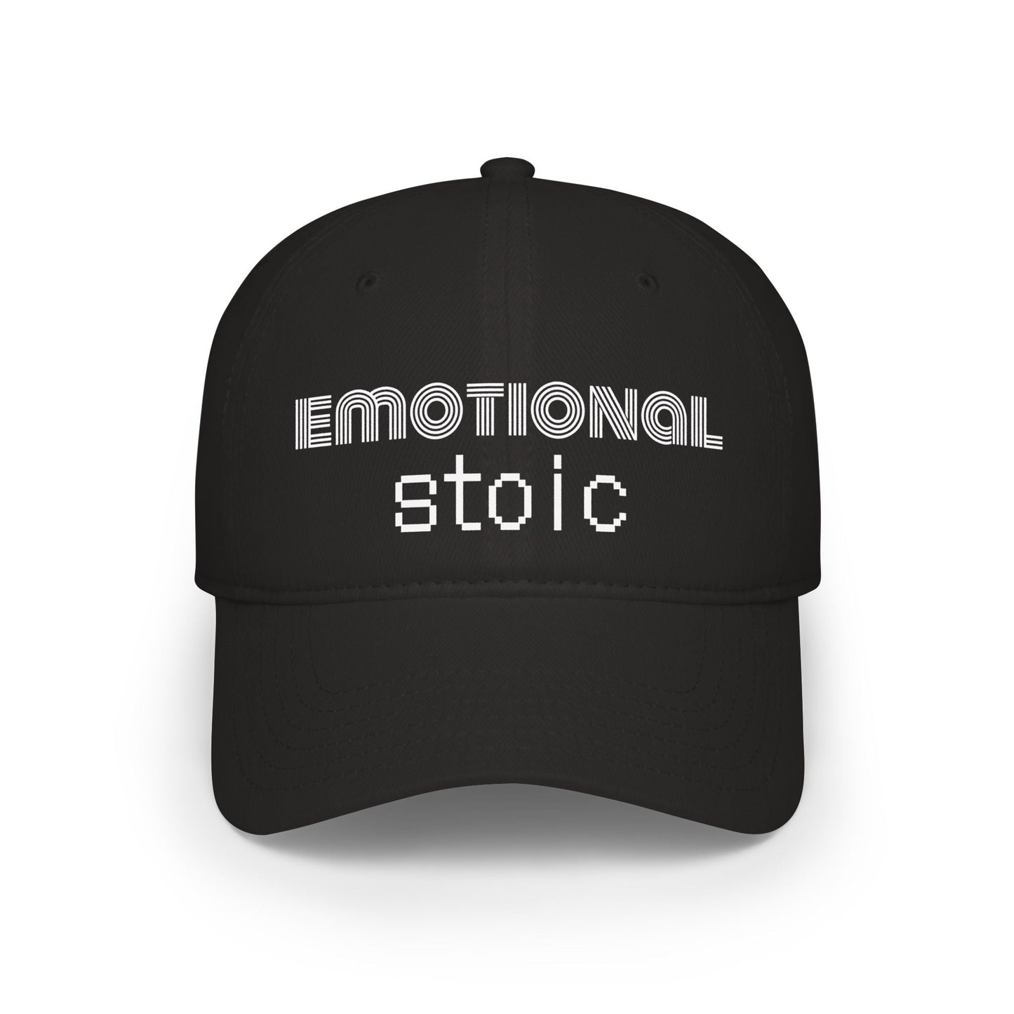 Emotional Stoic Baseball Cap – Minimalist Mental Health Statement Hat