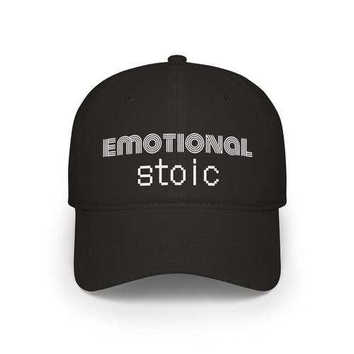 Emotional Stoic Baseball Cap – Minimalist Mental Health Statement Hat