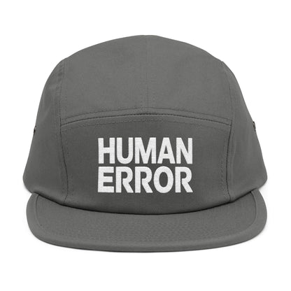 HUMAN ERROR – Minimalist Embroidered 5-Panel Cap