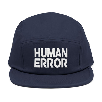 HUMAN ERROR – Minimalist Embroidered 5-Panel Cap