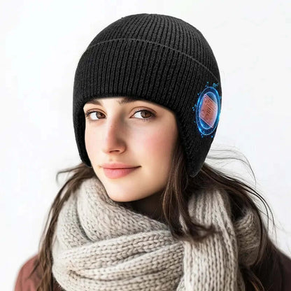 Bluetooth Beanie with LED Light – USB-C Rechargeable Smart Music Hat