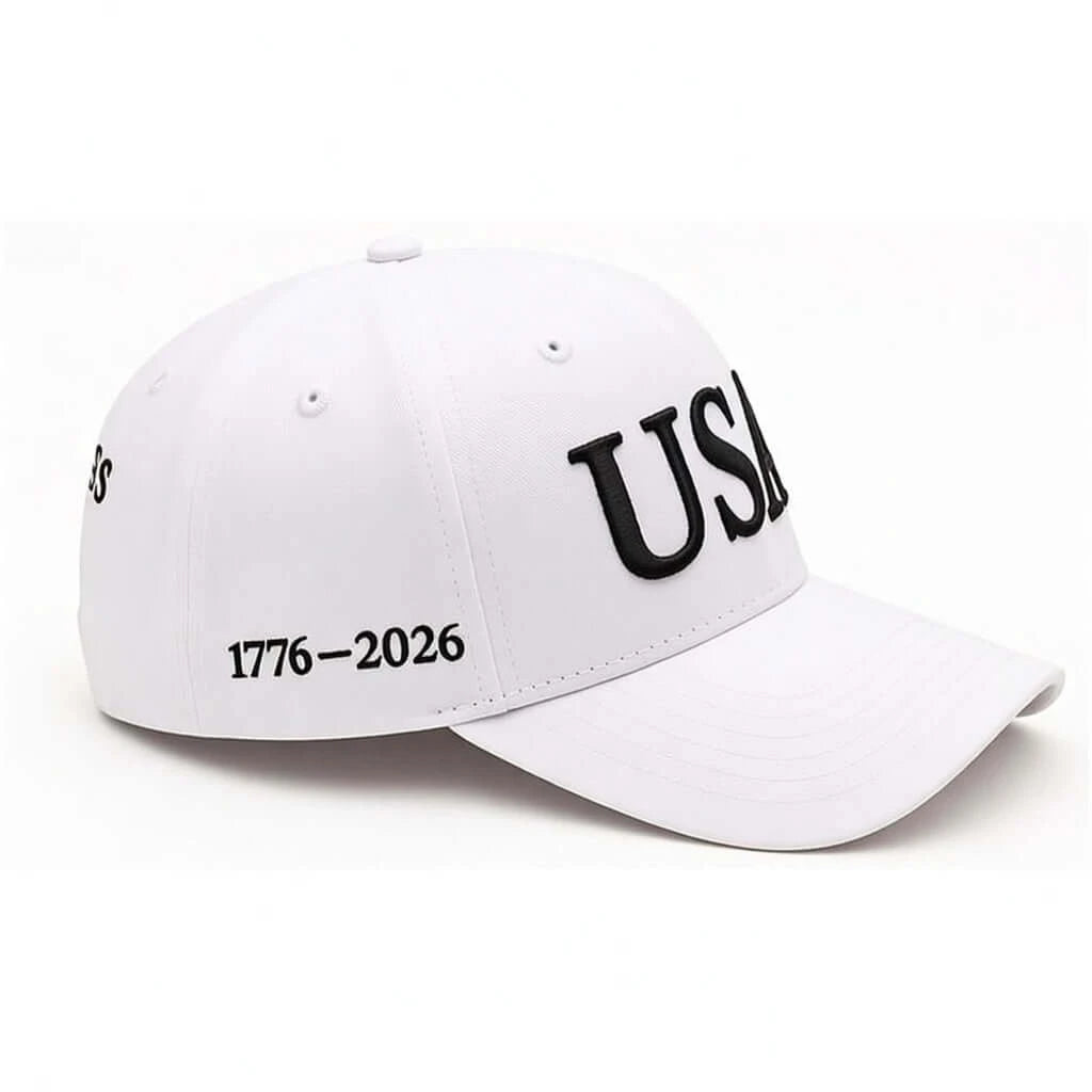 USA 250th Anniversary Hat (1776–2026) — Embroidered Semiquincentennial Cap