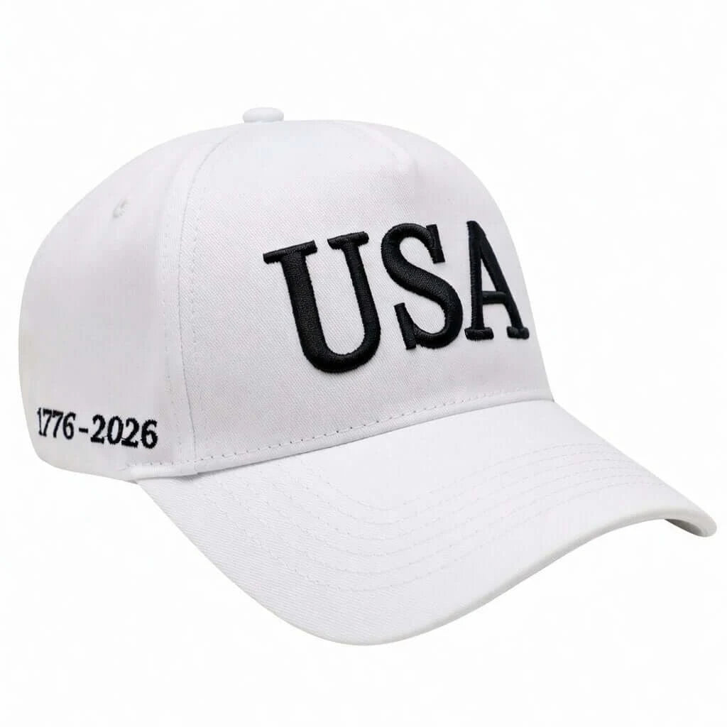 USA 250th Anniversary Hat (1776–2026) — Embroidered Semiquincentennial Cap