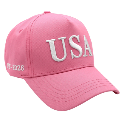 USA 250th Anniversary Hat (1776–2026) — Embroidered Semiquincentennial Cap