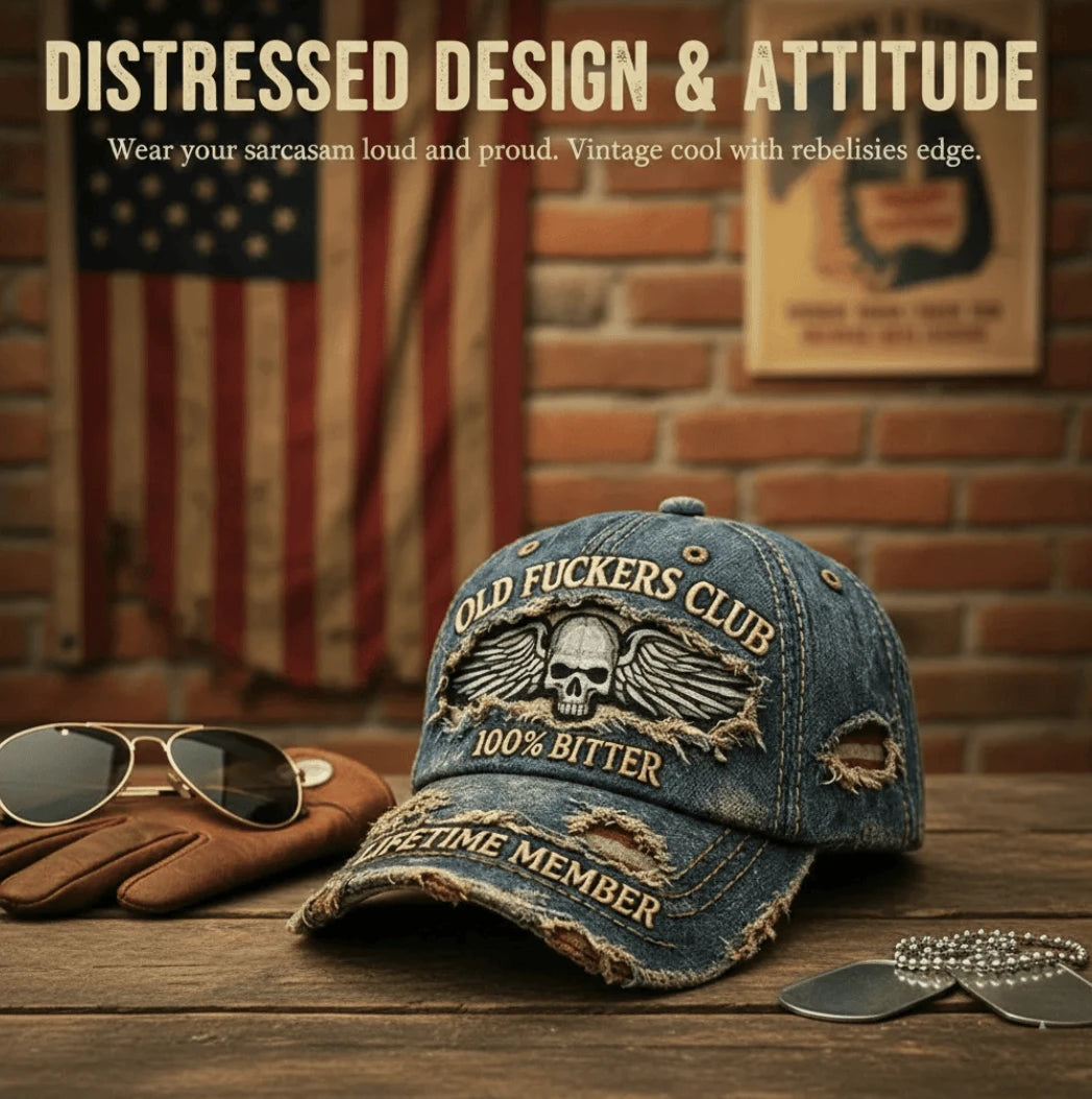 🧢Old F*ckers Club-Vintage Baseball Cap