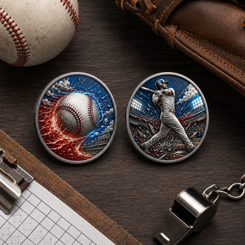🔥 Limited Edition Baseball Collector Coin – Celebrate Every Swing, Hit & Home Run⚾ image 2