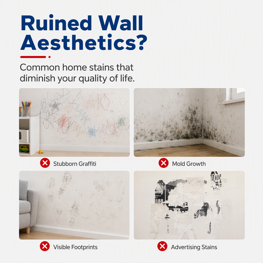 🥳2026 HOT SALE🥳56% OFF!💞TopSpire® All-in-One Wall Repair Paste with Roller Brush