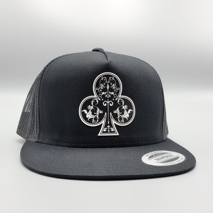 Ace of Clubs Texas Holdem Poker Blackjack Trucker Hat