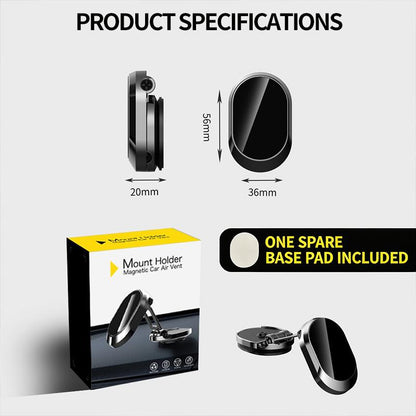 🚗TopSpire® Foldable Metal Magnetic Car Cell Phone Holder