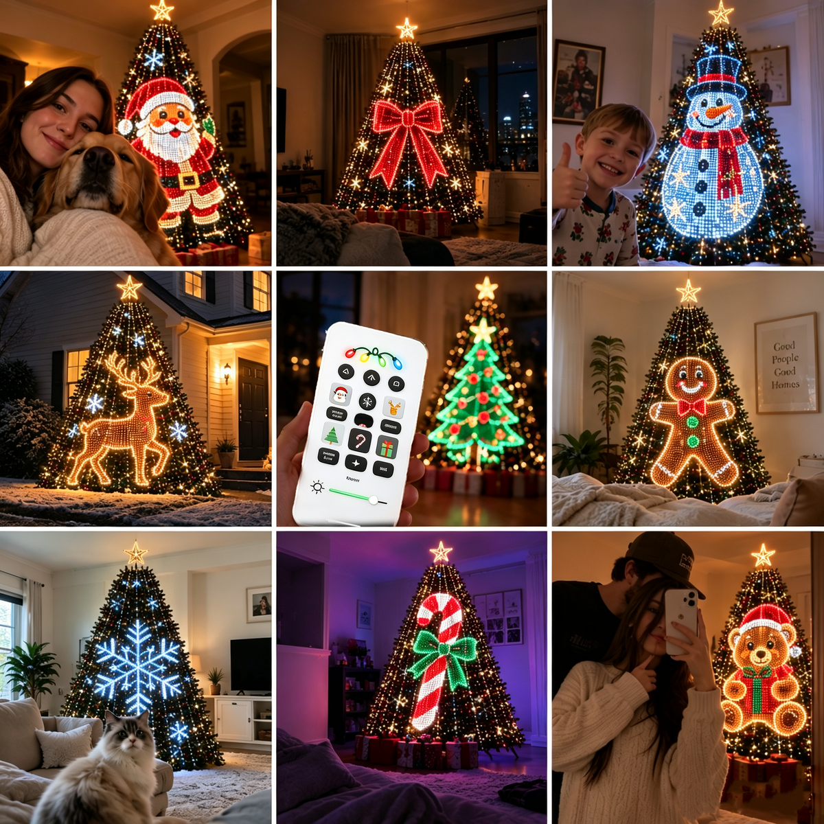 💥TopSpire® Upgrade Your Tree With Animated Christmas Magic!🎅✨Lighted Tree Pro - Smart DIY App-Controlled LED Christmas Tree Lights with Custom Holiday Patterns