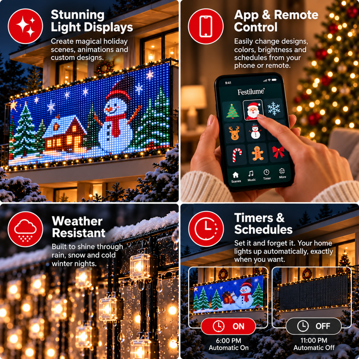 TopSpire®Smart Animated Christmas Lights