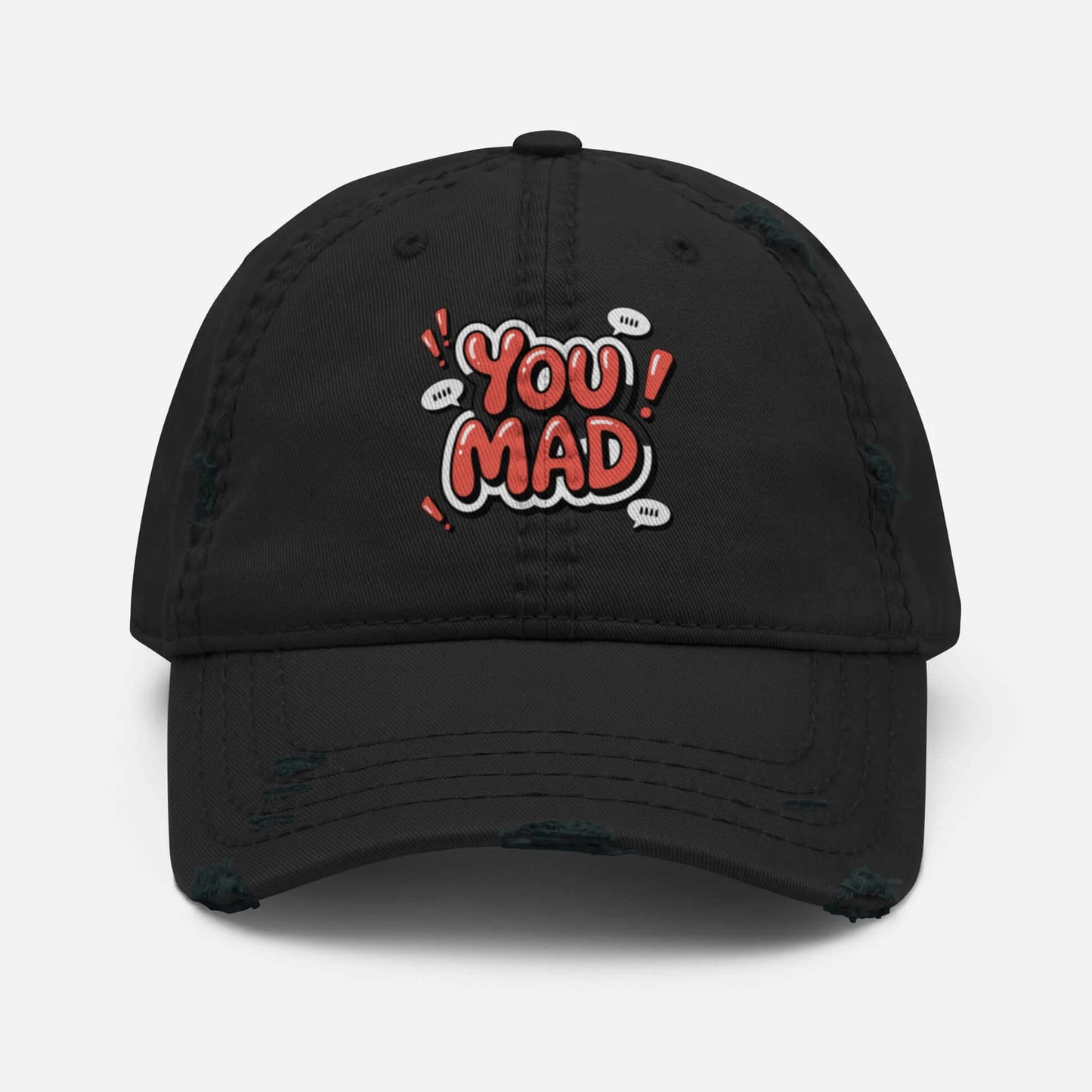 DUO MODERN "You Mad" Distressed Cap