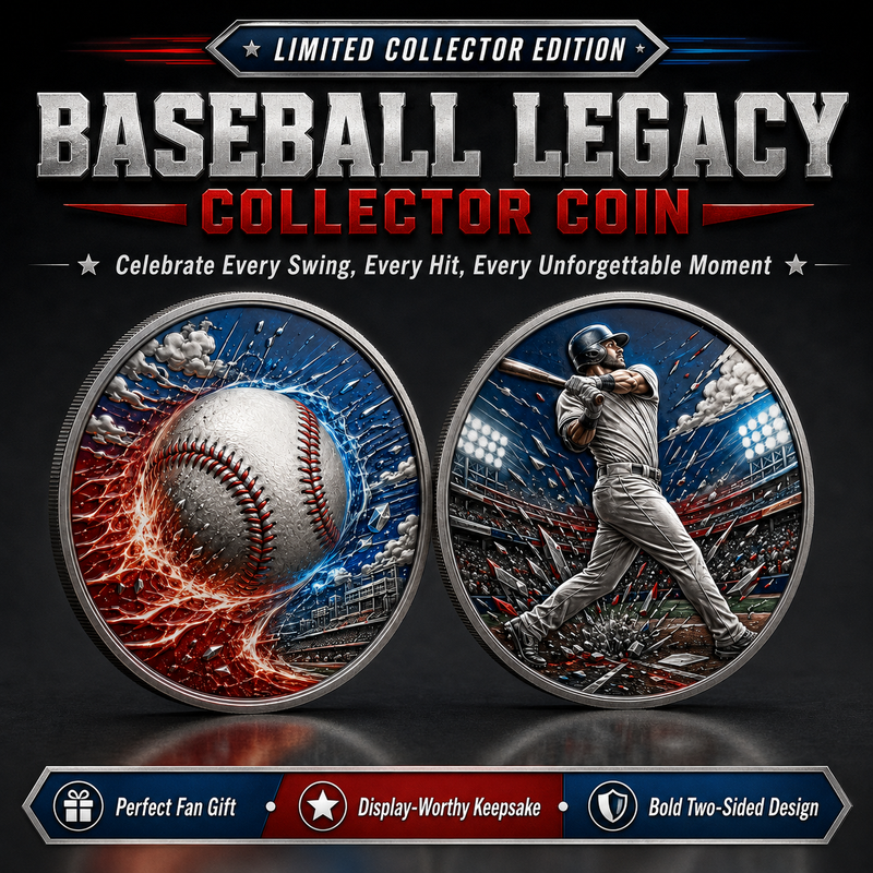 🔥 Limited Edition Baseball Collector Coin – Celebrate Every Swing, Hit & Home Run⚾ image 1