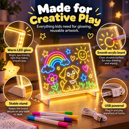 Magic LED Light-Up Drawing Board product image 4