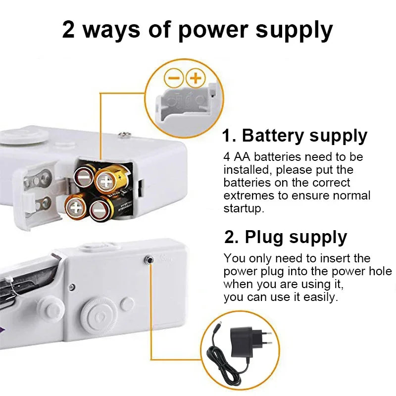 Handy Palm-Size Sewing Machine Kit 🧵✨ (DIY Friendly)🧸