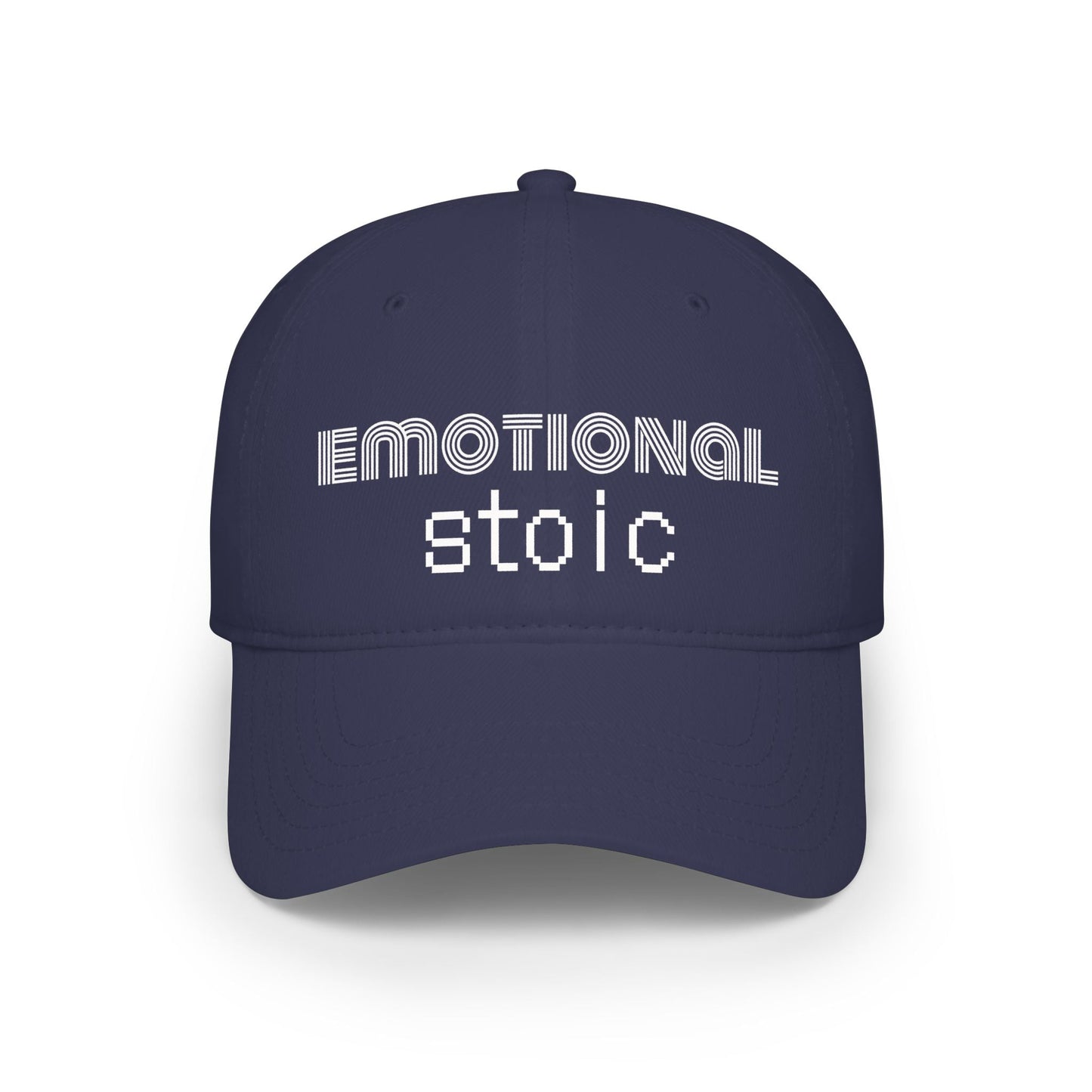 Emotional Stoic Baseball Cap – Minimalist Mental Health Statement Hat