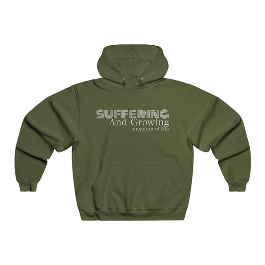 Suffering and Growing Hooded Sweatshirt — Inspirational Mental Health Hoodie