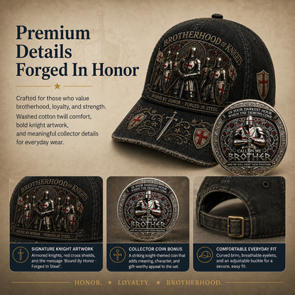 ⚔️ Brotherhood Of Knights Honor Cap 🎁 Free Honor Coin With Every Cap