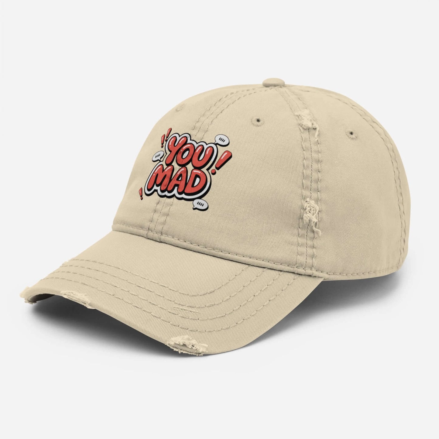 DUO MODERN "You Mad" Distressed Cap