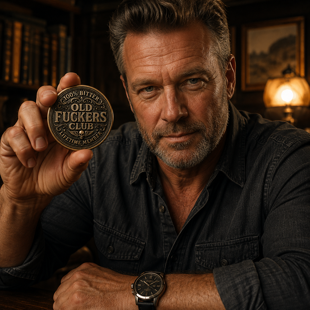 Old F*ckers Club Lifetime Member Double-Sided Collector Coin