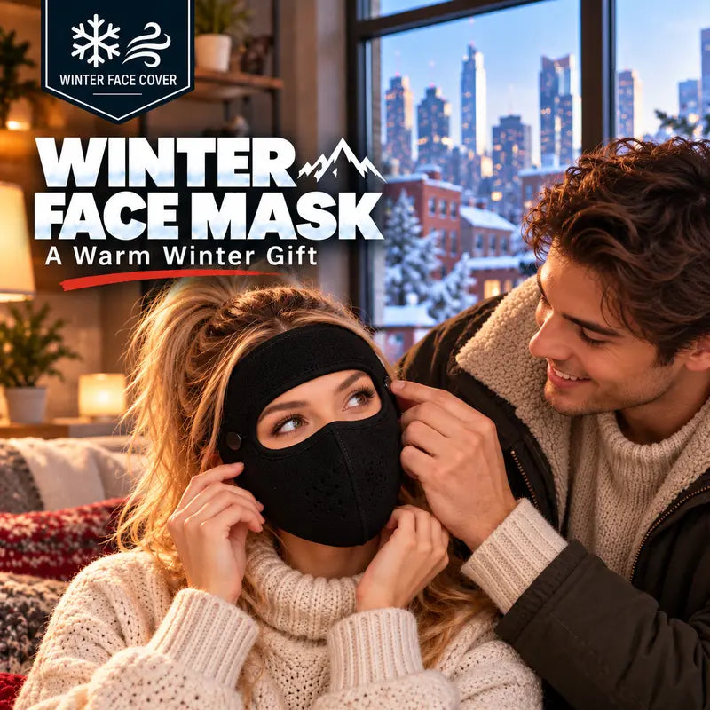 TopSpire®Winter Face Mask with Detachable Goggles, Windproof Thermal Fleece Lined Full Face Cover ❄️