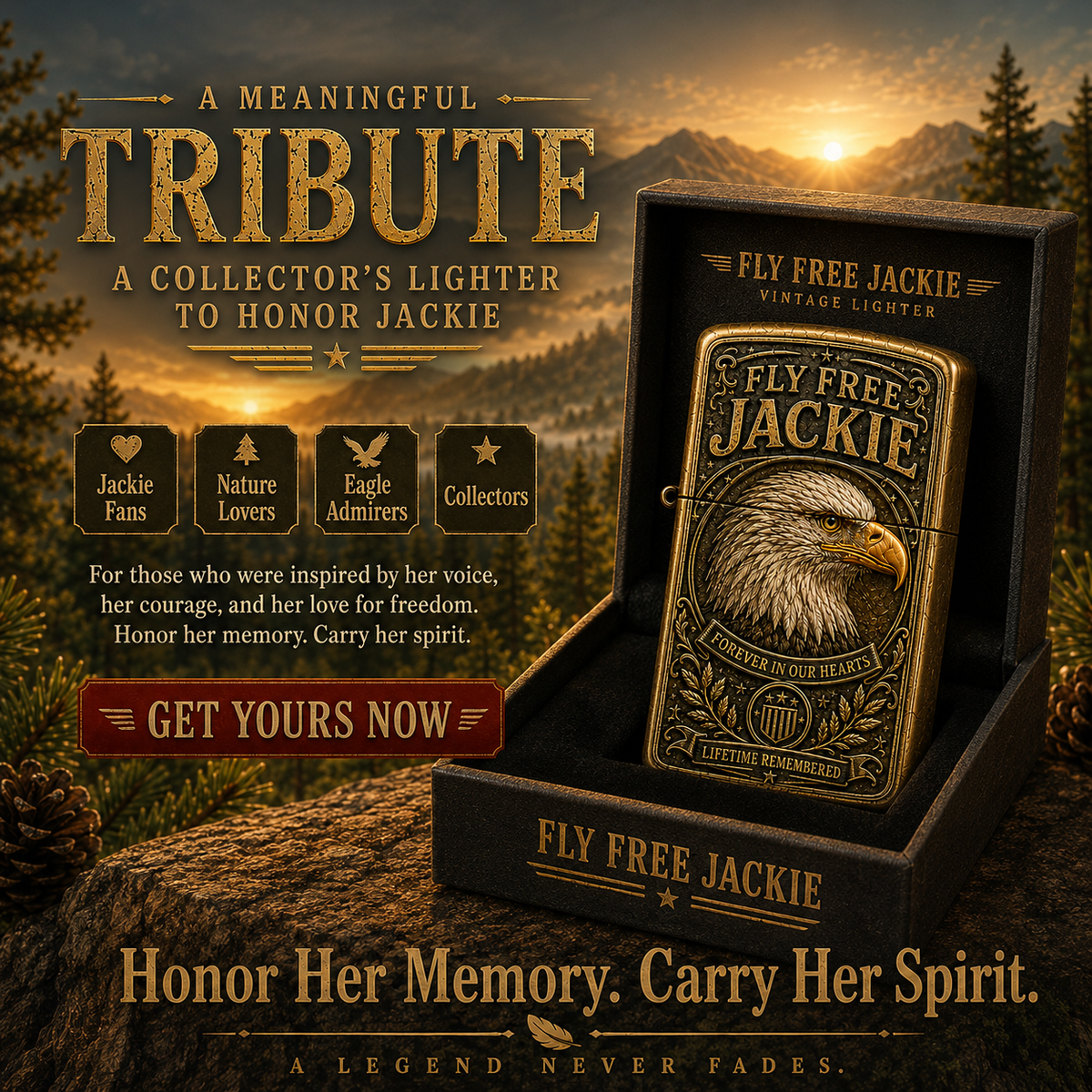 Fly Free, Jackie 🦅 — Carry Her Spirit With You