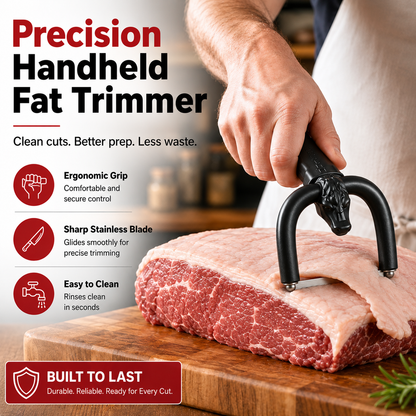💥Surprise 50% Off！🥩 Handheld Fat Trimmer for Beef & Pork BBQ Prep