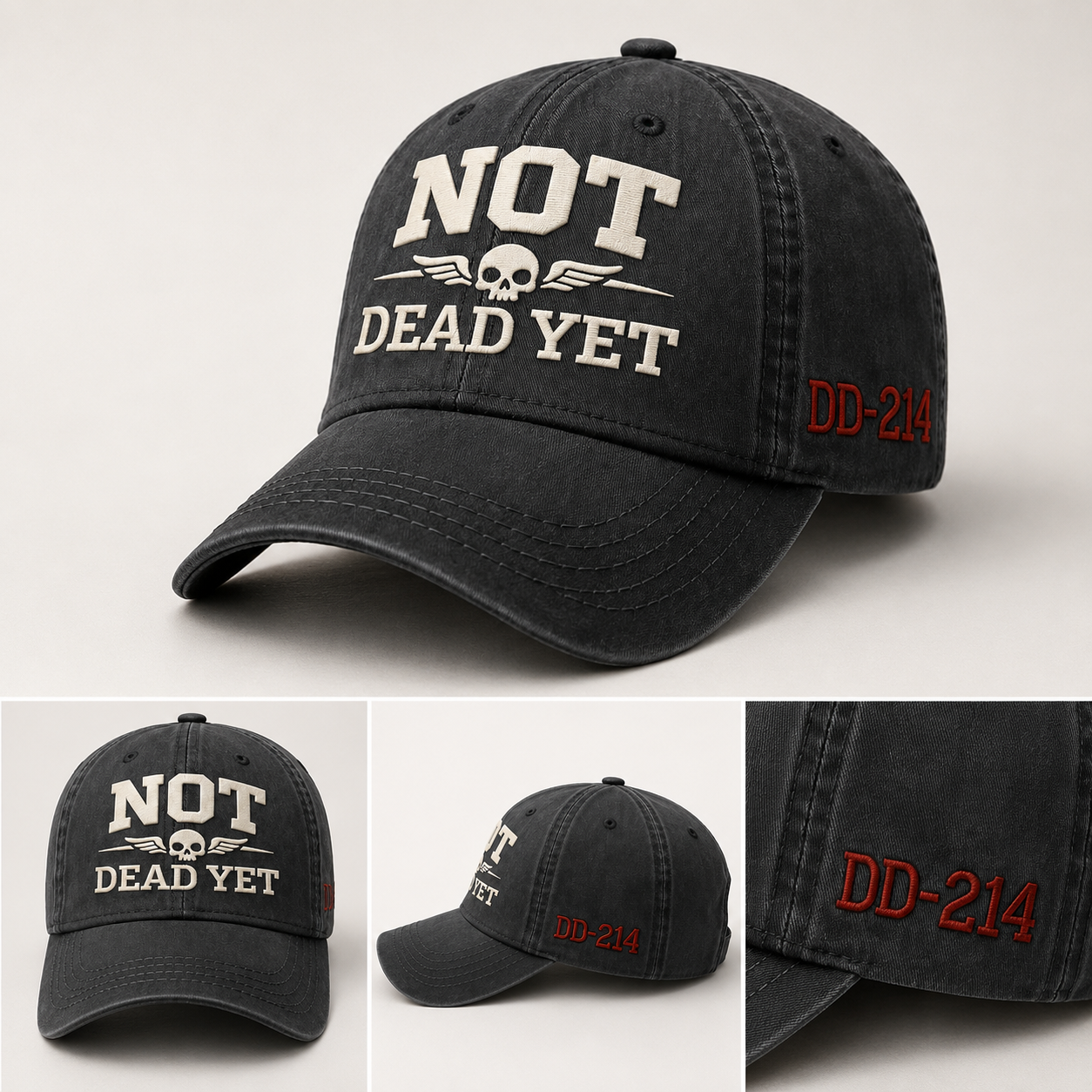 🪂✈️U.S. NOT DEAD YET Veteran Dad Hat