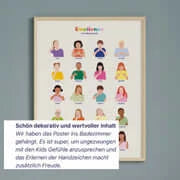 Beiges Emotions-Poster fürs Kinderzimmer