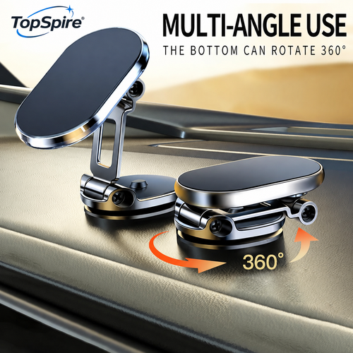 🚗TopSpire® Foldable Metal Magnetic Car Cell Phone Holder