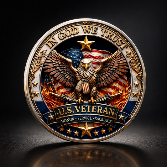 🔥Last Day 50% OFF🔥250 Years of Freedom Veteran Tribute Coin