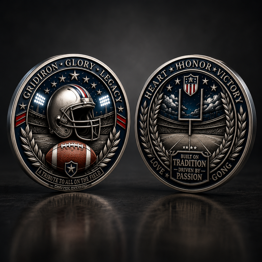 🔥Last Day 50% OFF🔥Own the Spirit of the Gridiron — A Collector Coin Made for True American Football Fans