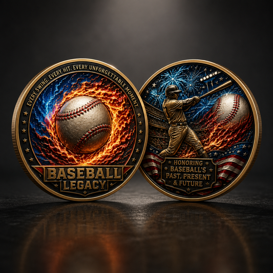 🔥 Limited Edition Baseball Collector Coin – Celebrate Every Swing, Hit & Home Run⚾