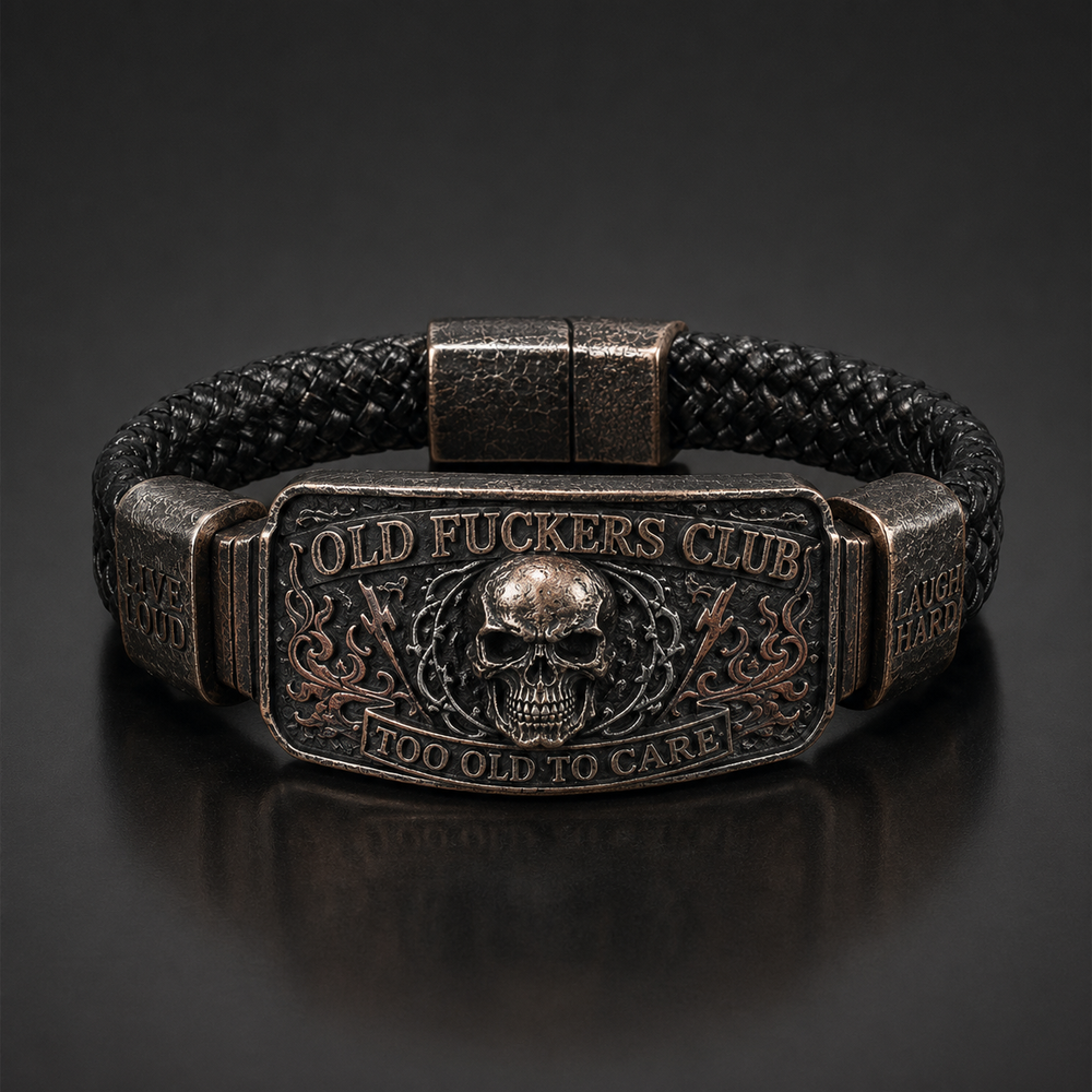 ☠️ Old Fuckers Club & Wild Freedom 🪓 | 2026 Limited Edition Vintage Bracelet - Only 17 Left
