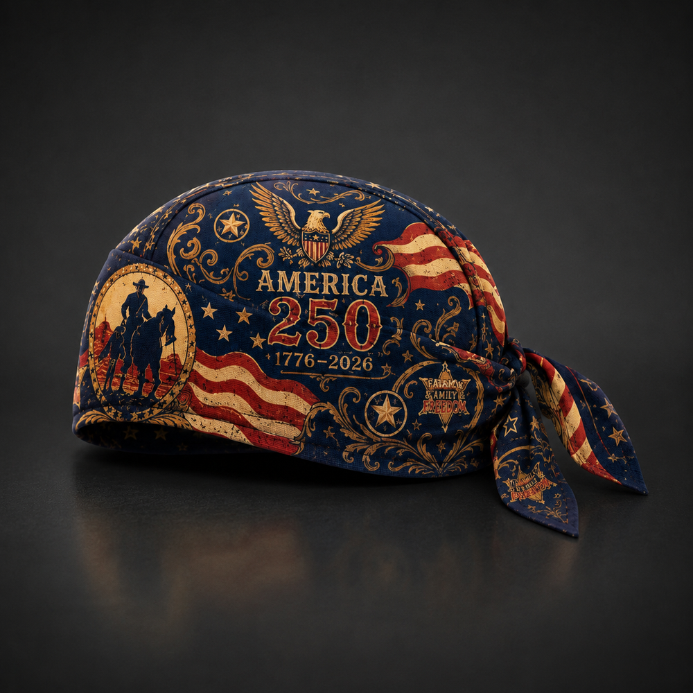 America 250 Cycling Pirate Hat / Biker Headwrap