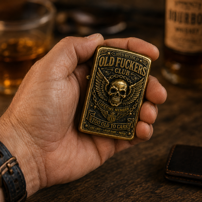 Old F*ckers Club Lifetime Member Double-Sided Collector Lighter