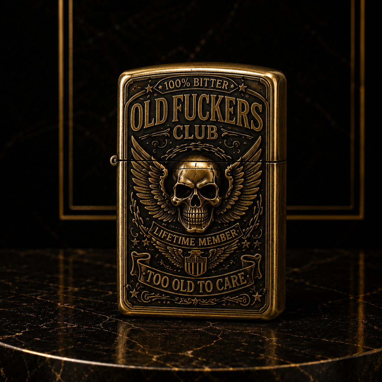 Old F*ckers Club Lifetime Member Double-Sided Collector Lighter