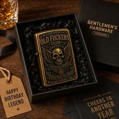 Old F*ckers Club Lifetime Member Double-Sided Collector Lighter