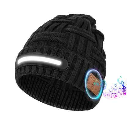 Bluetooth Beanie with LED Light – USB-C Rechargeable Smart Music Hat