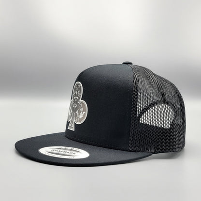 Ace of Clubs Texas Holdem Poker Blackjack Trucker Hat